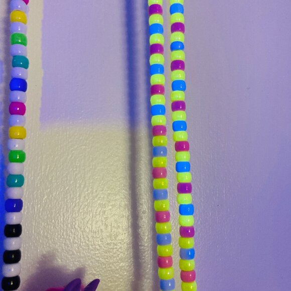 🌀 Base Babe Rave Kandi Pony Necklace - Picture 6 of 6